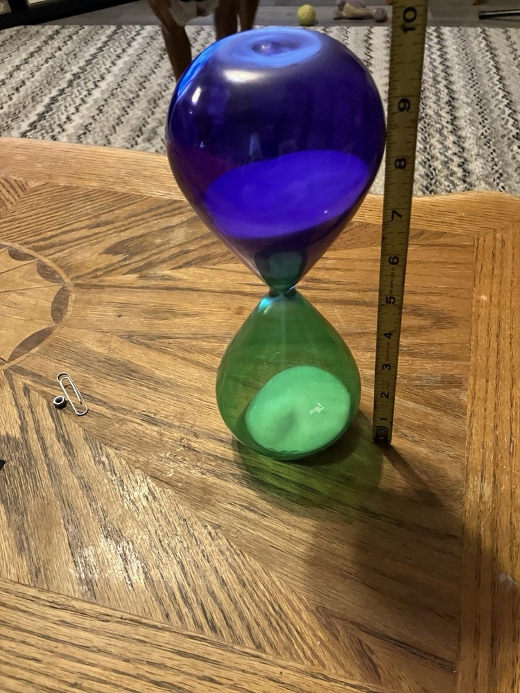 Purple And Green Hourglass