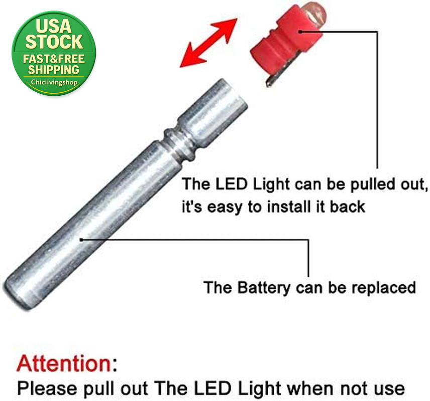 6PCS LED Bobber Light Replacement Battery CR430 Pin Type High Capacity Lithium