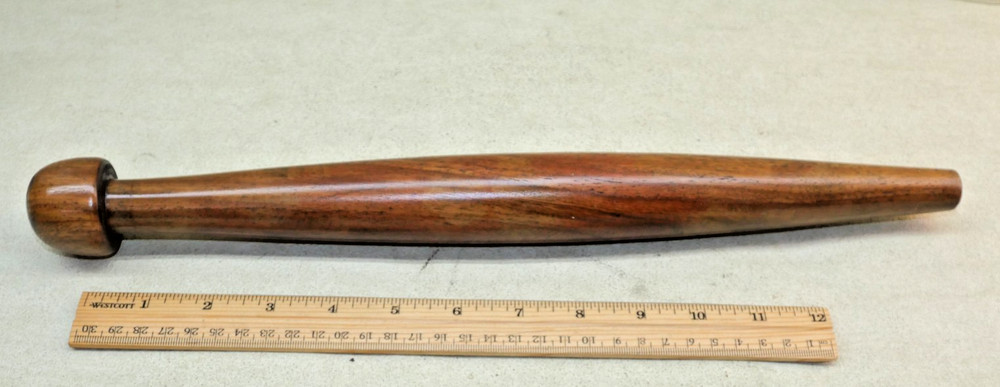 LARGE ROSEWOOD SLICK CHISEL HANDLE OLD TOOLS FOR TIMBER FRAMING CHISEL