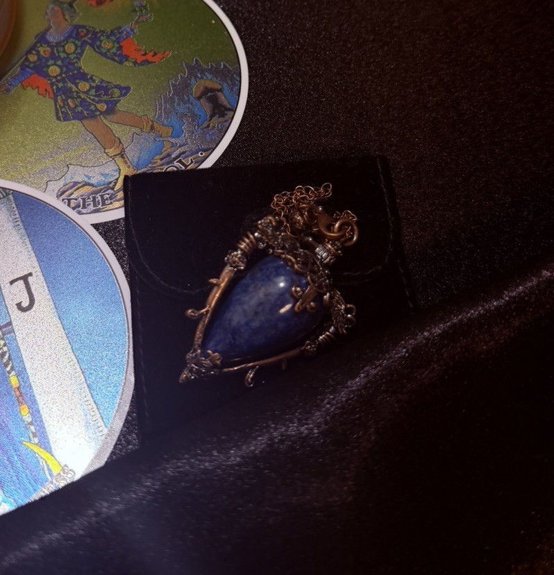 🌙 Tarot Gift Set Tarot Original 1909 Round Deck with Pendulum & Candles