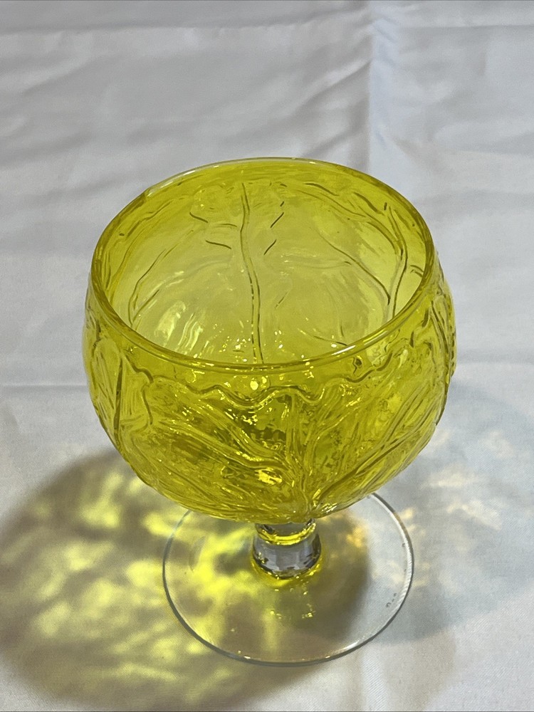 CABBAGE LEAF SIGMA RETIRED SECLA YELLOW GLASSWARE CABBAGE GOBLET Replacement