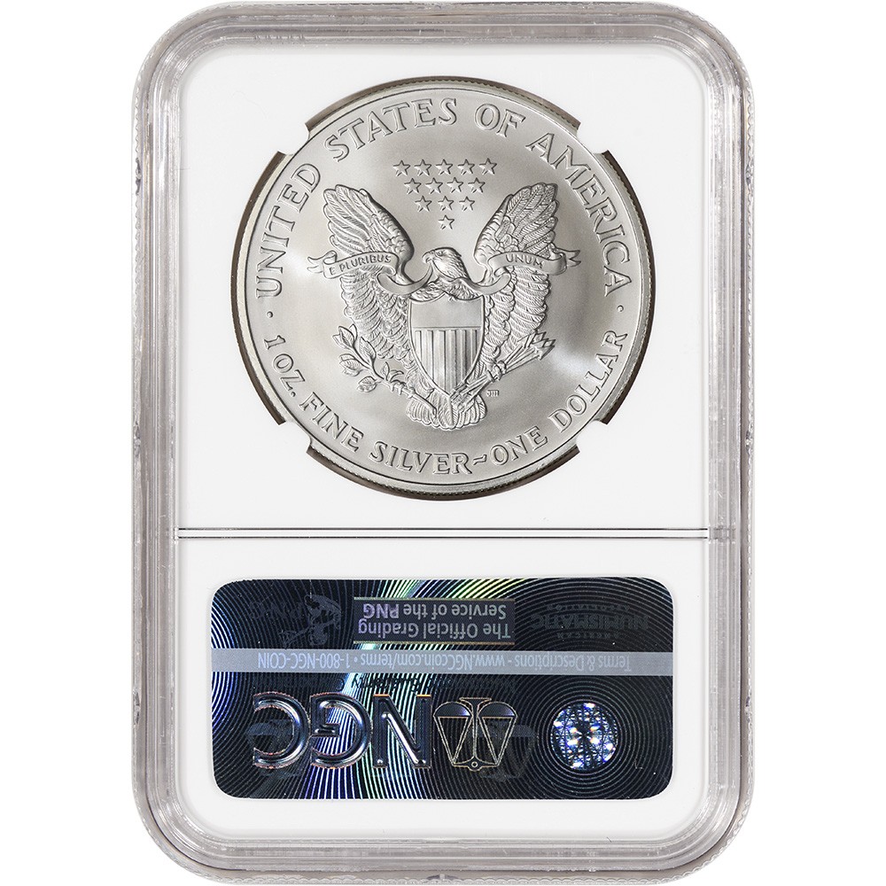 2002 American Silver Eagle Coin - NGC MS69