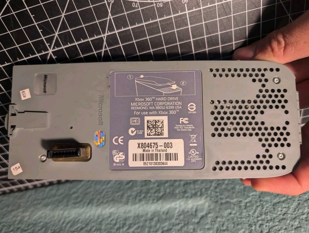 Vintage Microsoft Xbox 360 X804675-003 HDD External Hard Drive Storage Untested