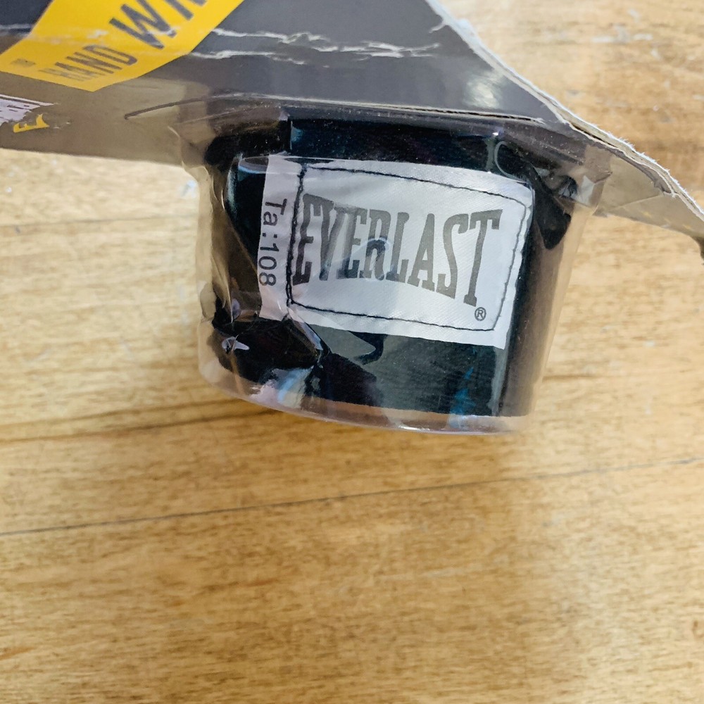 Everlast Black Boxing 108" Hand Wraps New in Box