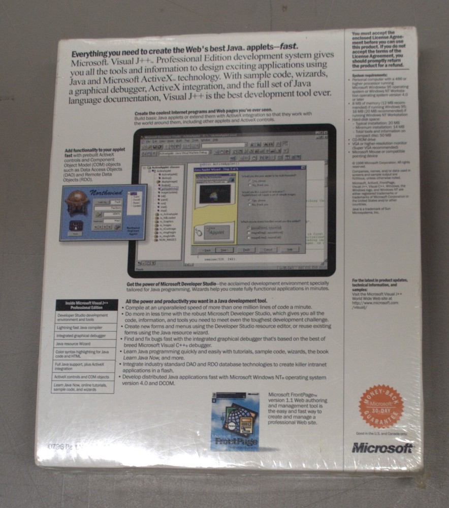 Microsoft VISUAL J++ PROFESSIONAL *NIB Unopened!*