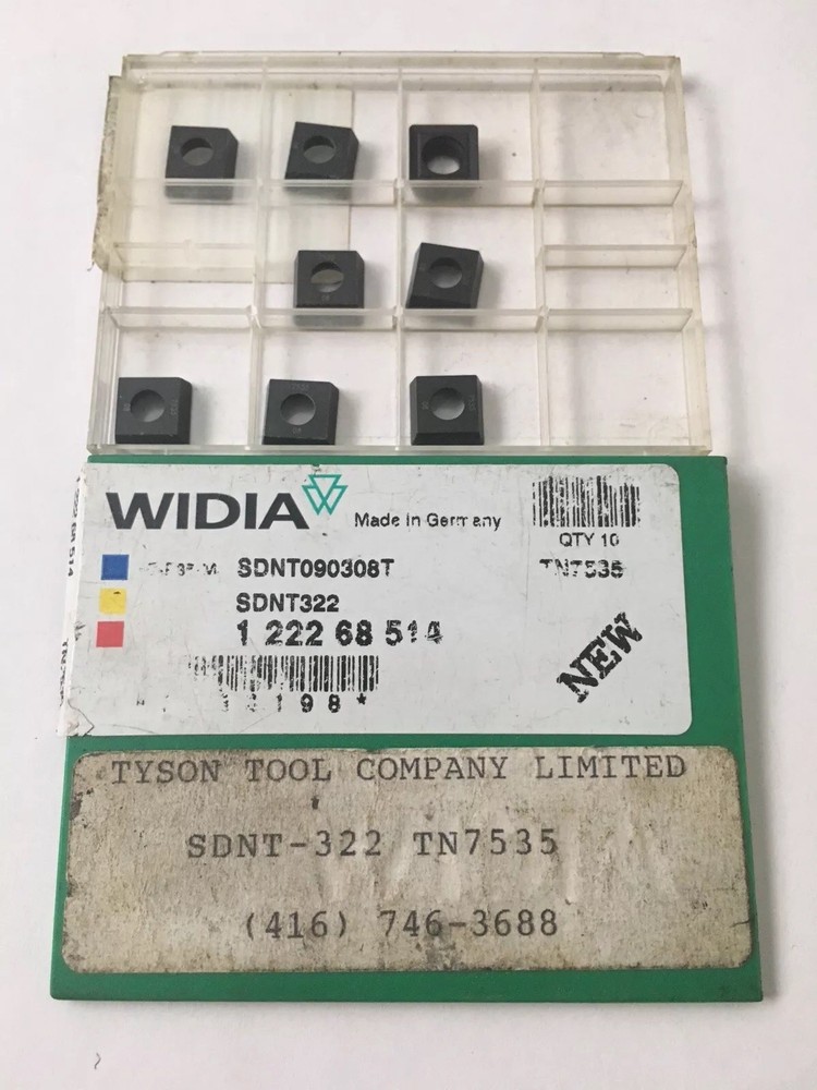 Widia Carbide Inserts SDNT-322 TN7535 Quantity 8