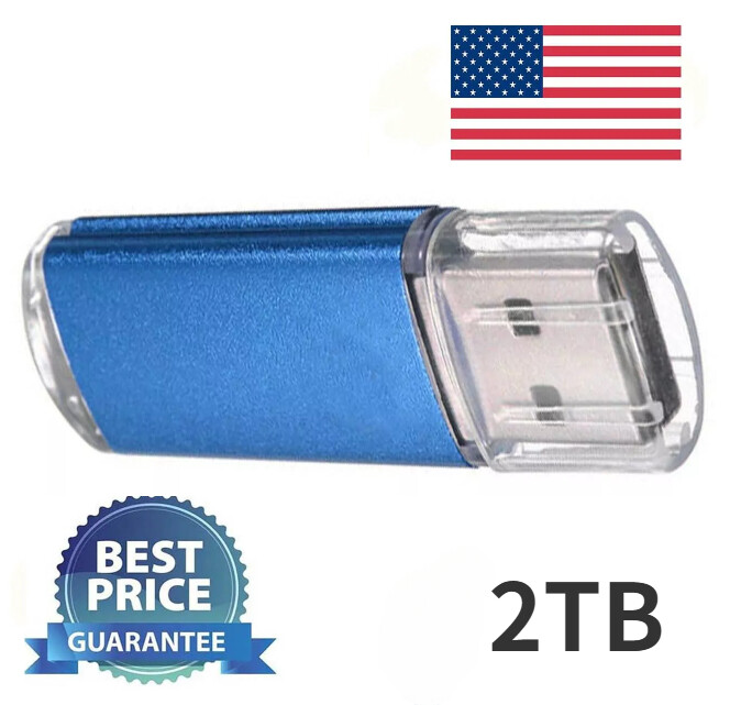 2TB USB Flash Drive Thumb U Disk Memory Stick Pen PC Laptop Storage USA