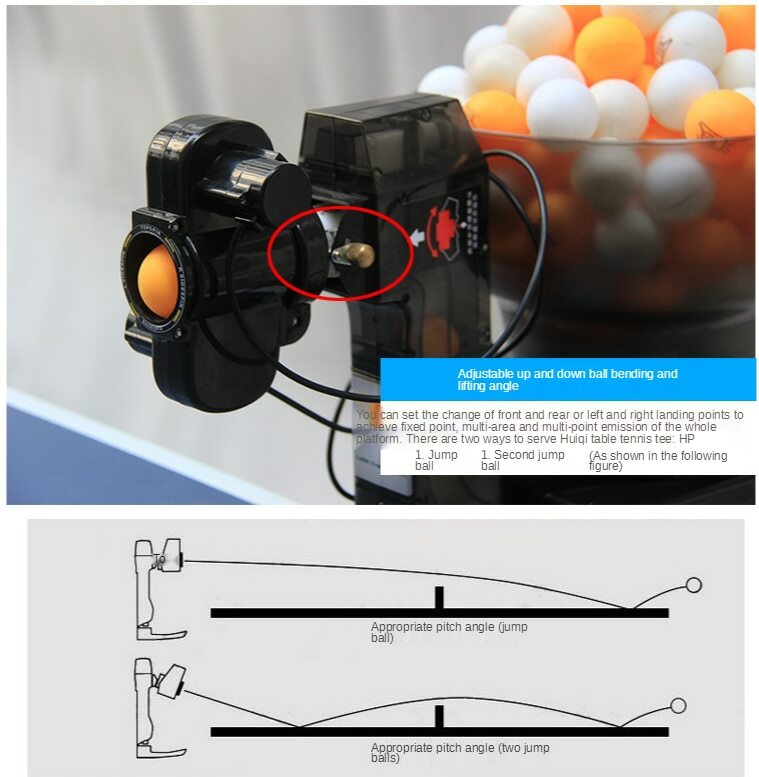 Multi-rotation multi-dropping ball machine Automatic table tennis ball machine