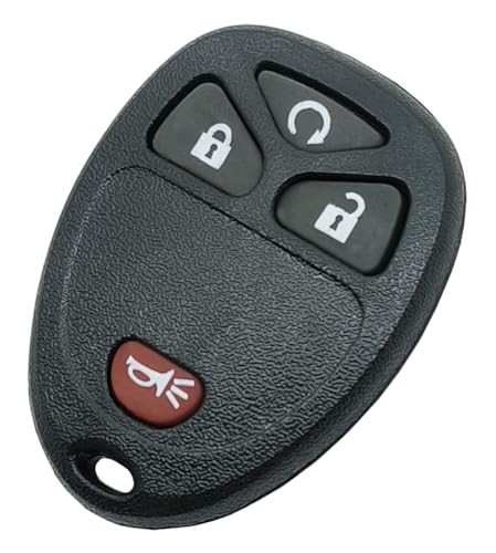 Key Fob Shell Case Replacement Fits for Chevy Silverado Avalanche 4 Buttons B