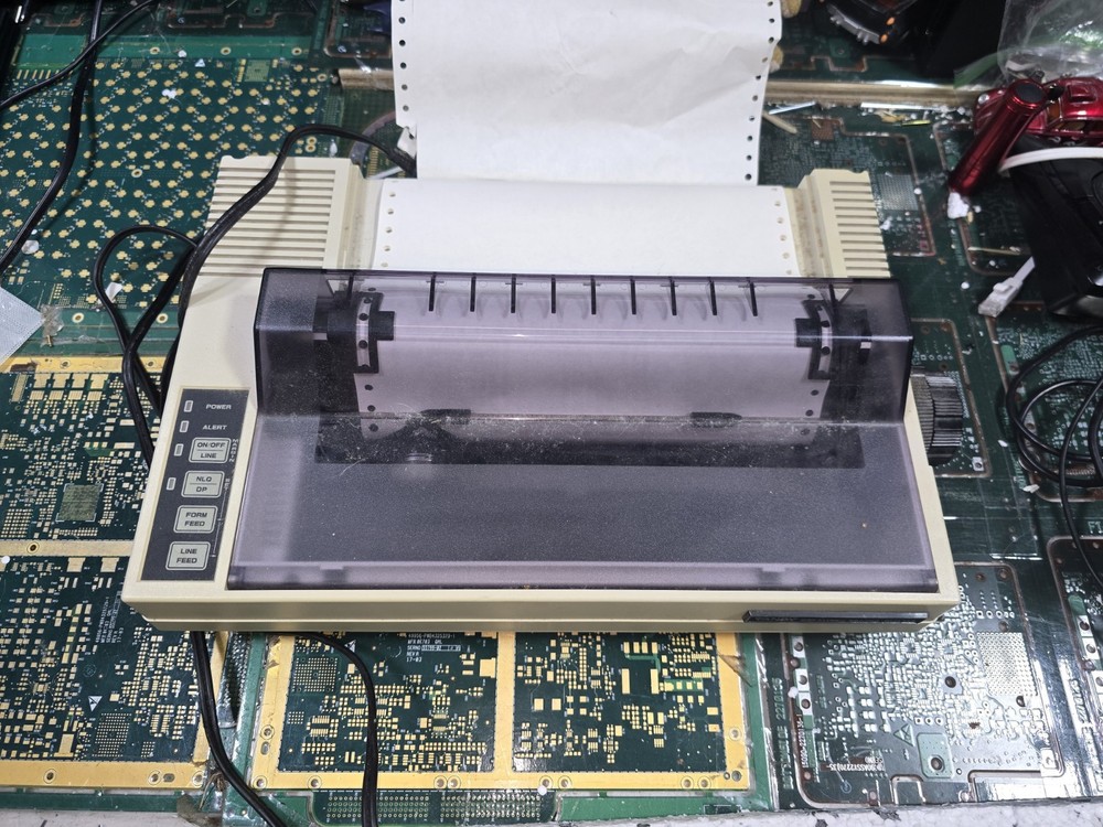 Tandy DMP 130 UNTESTED Dot Matrix EXACT Printer-PARTS-READ ALL