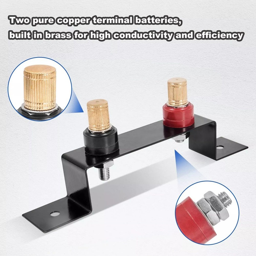 Battery Relocation Kit, Battery Jump Post Kit Charging Post with Bracket Cable