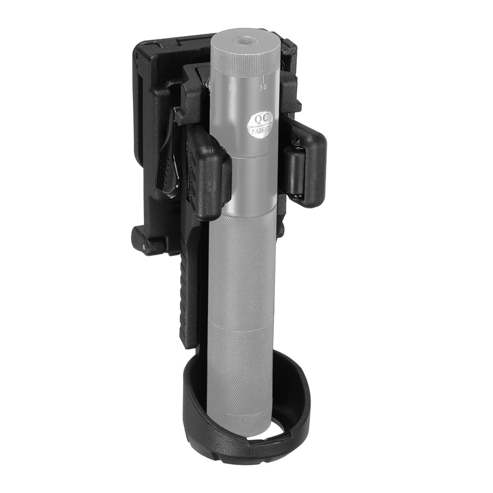 Flashlight Holder Rotatable Torch Light Carrier with Duty Belt Clip