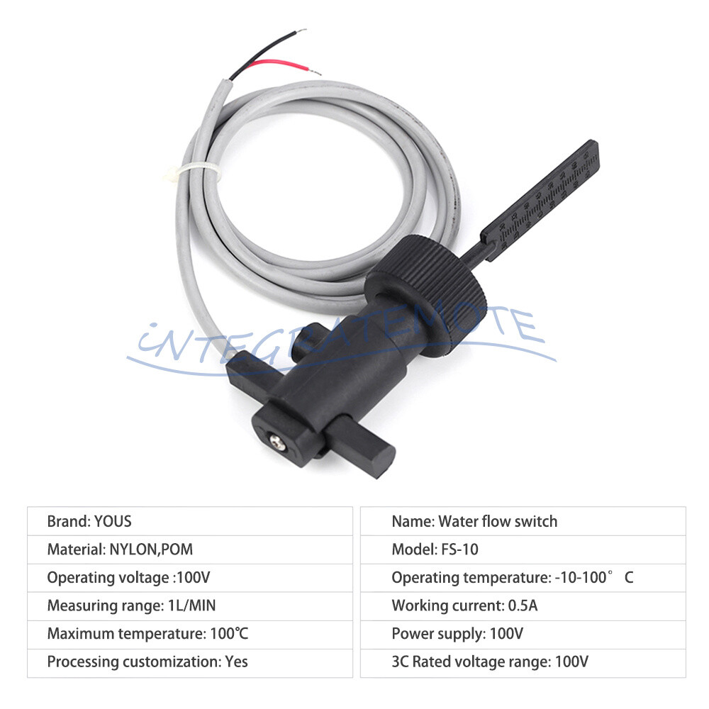 100V Water Level Control Float Level Switch Liquid Flow Detector Level Sensor-