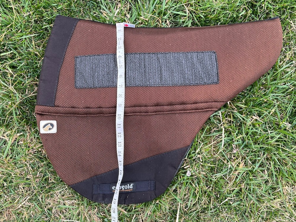 Ecogold Brown Saddle Pad w Insert Treeless Grip Sensation