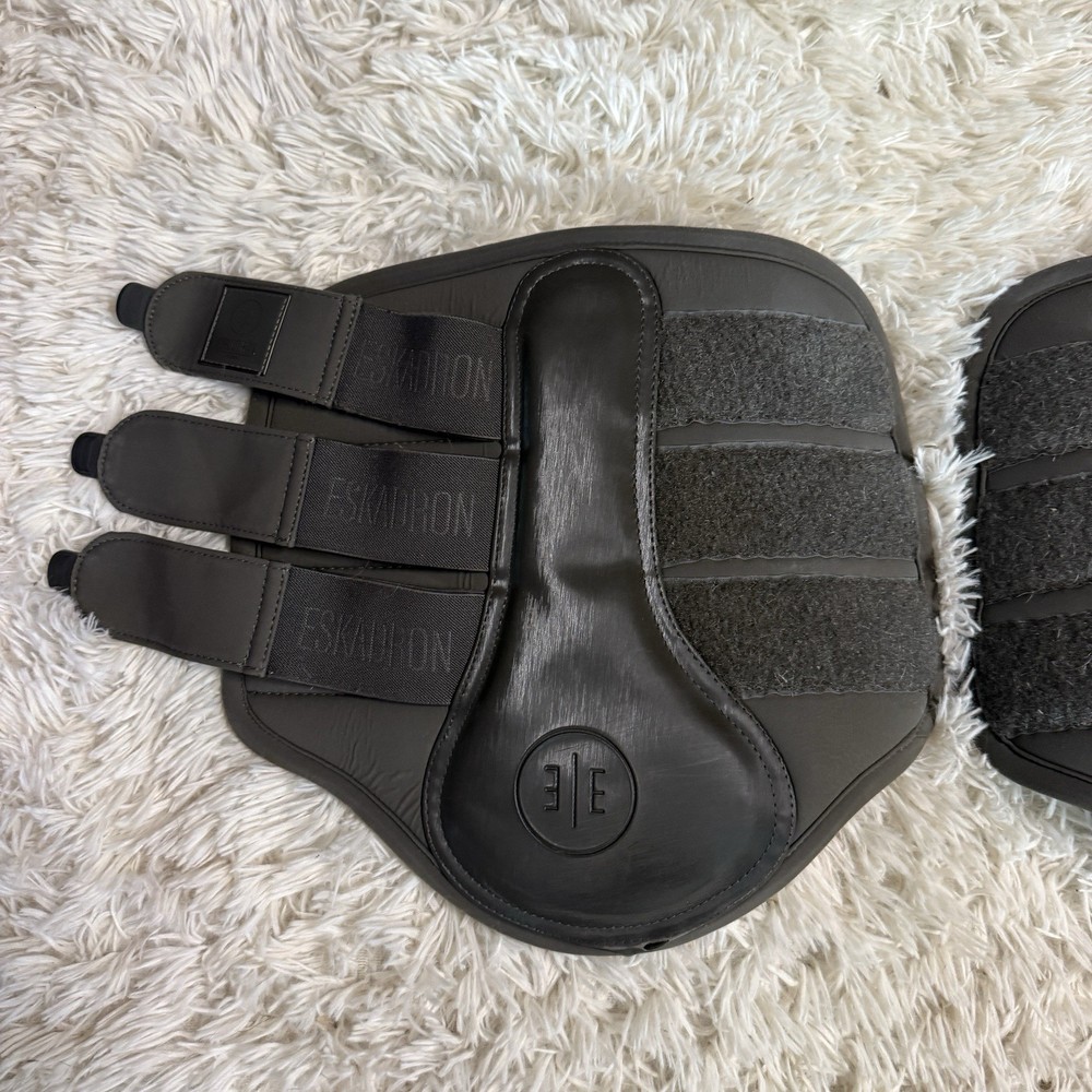 XL Grey Eskadron Horseback Riding Front Brushing Boots