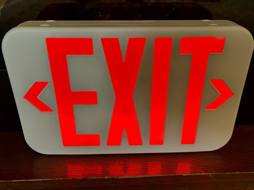 LED Exit Sign Emergency Light-Hi Visibility LED RED Made In China
