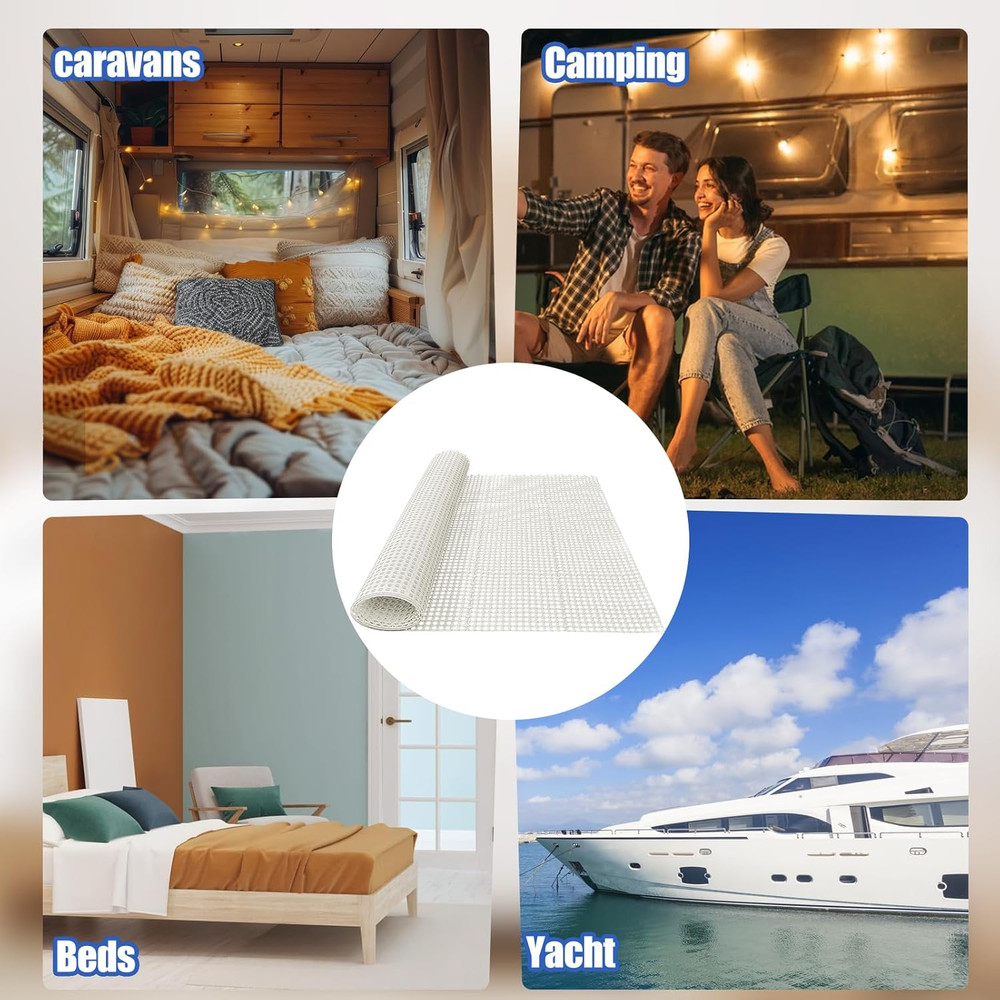 Plactic Mattress Underlay 83" L X 59" RV under Mattress Modular Interlocking Ven