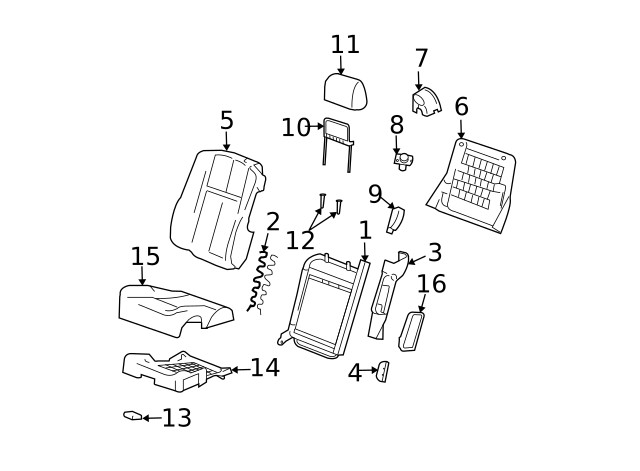 Genuine GM Headrest Cover 88992652
