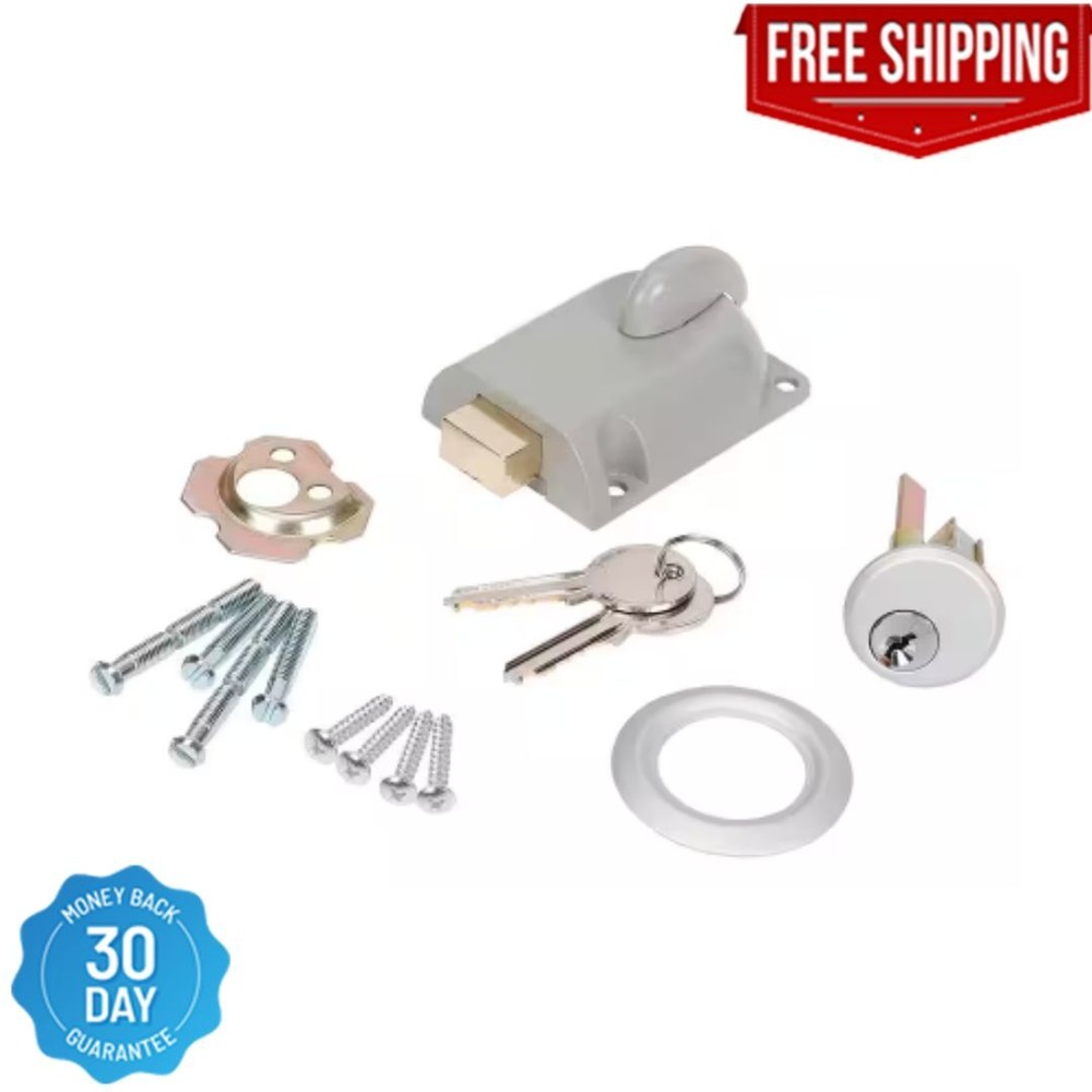 Garage Door Dead-Bolt Lock with Cylinder