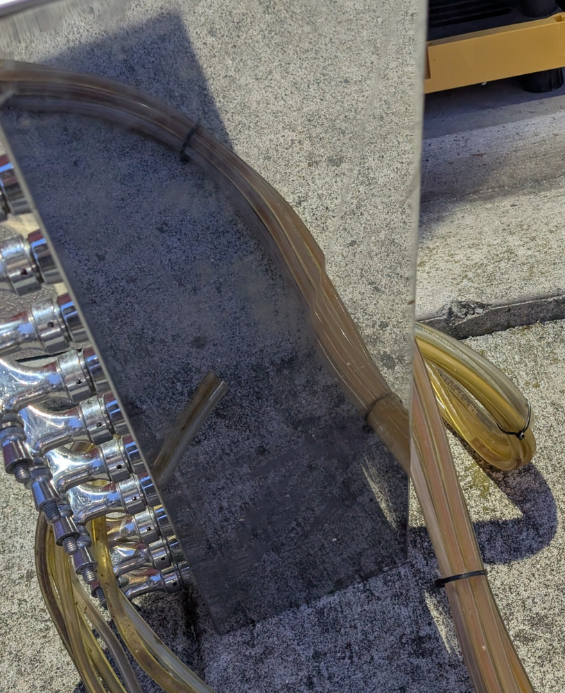 Micro Matic 30 In Draft Beer Dispensing 2 Column Countertop Stainless 12 Faucets