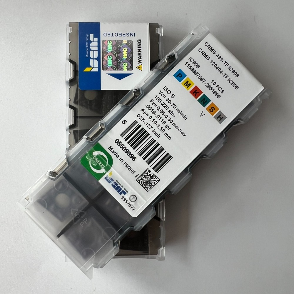 10Pcs/BOX ISCAR CNMG120404-NF IC806