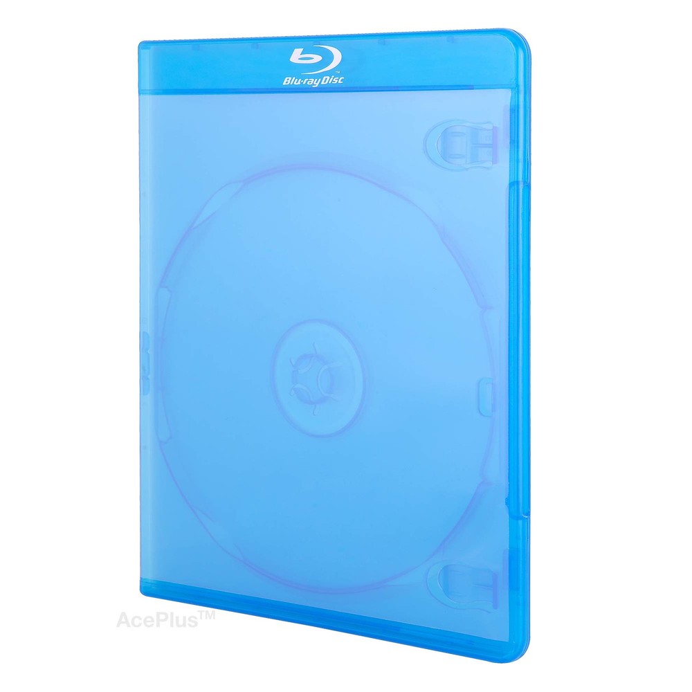 AcePlus Slim Single Blu-ray Cases in 6mm Ultra Thin Thickness for Clear