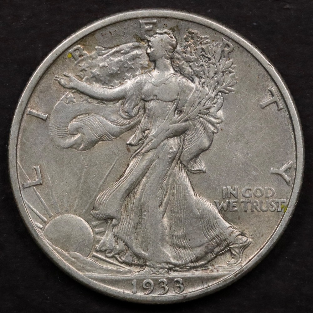 1933-S 50c Walking Liberty Half Dollar - AU