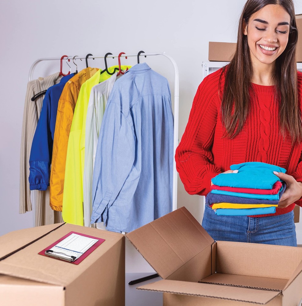 Mini Clipboards (6 Pack), Plastic, Low Profile Clips, Assorted Translucent Co...