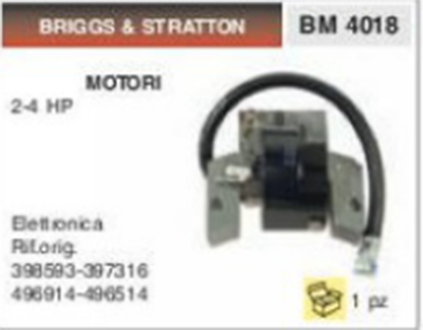 398593 Coil Motor Cultivator Engine Briggs & Stratton 2HP 4HP Electronics