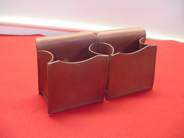 Leather- 2 Box- Shell Carrier- Trap Shooting- New!!!