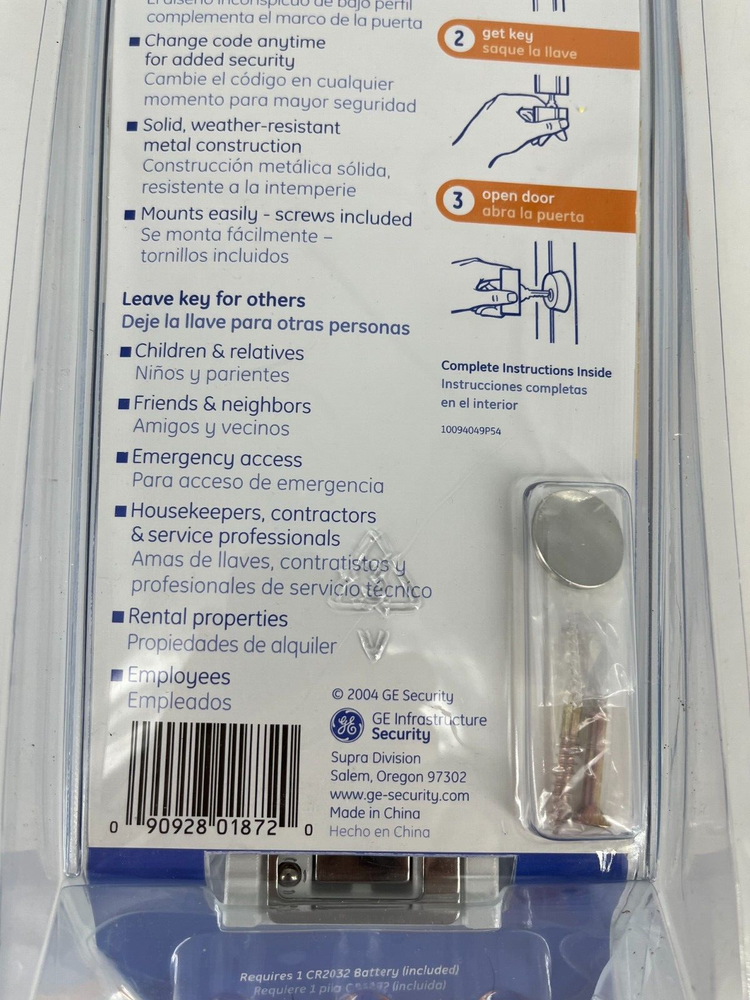GE Access Point Digital Key Safe Hide a Key Gray New Sealed