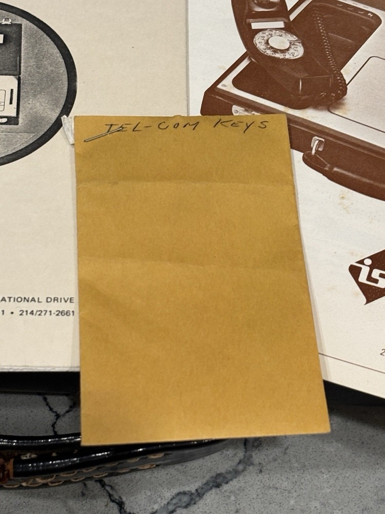 Integrated Systems Technology Tel-Com 150A Mobile Briefcase Telephone Paperwork