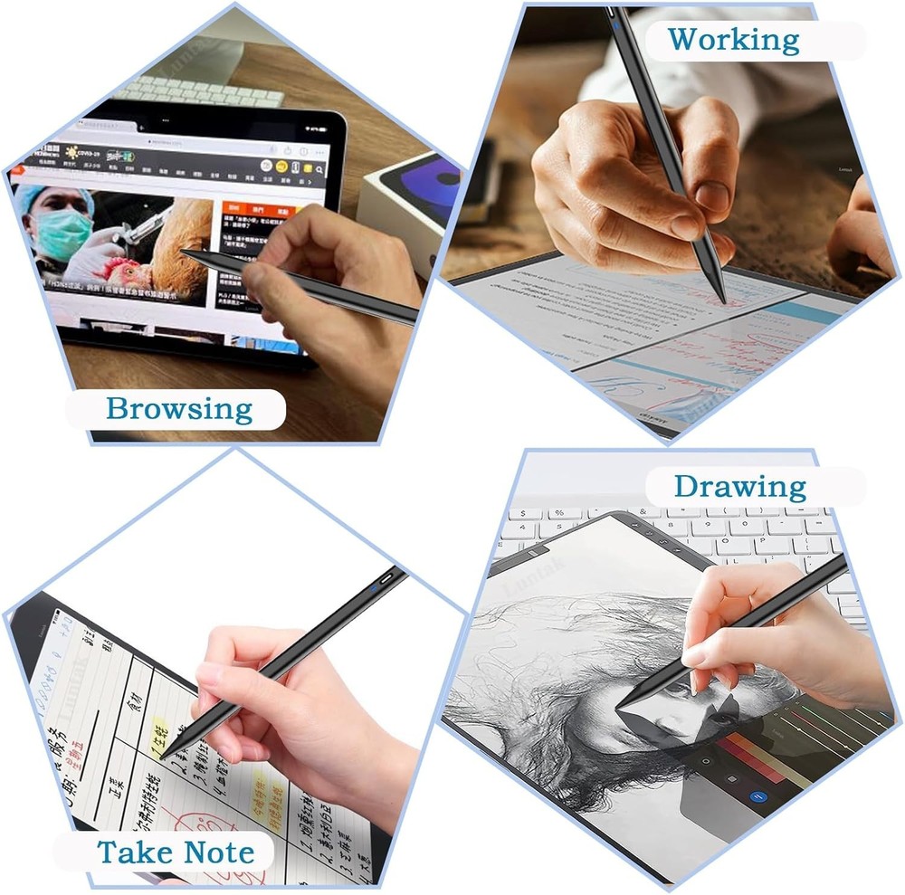 Rechargeable Active Stylus Pen for Android and iOS - Precision Touch & Long Life