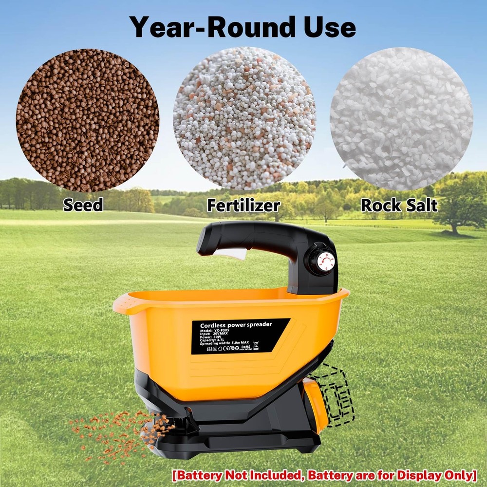 ** NEW 3.7L Handheld Seed Spreader | Fertilizer | Cordless |