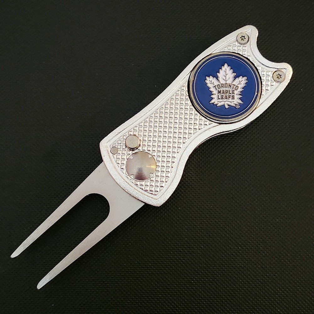 NHL Toronto Maple Leafs Switchblade Divot Repair Tool 2-Sided Golf Ball Marker
