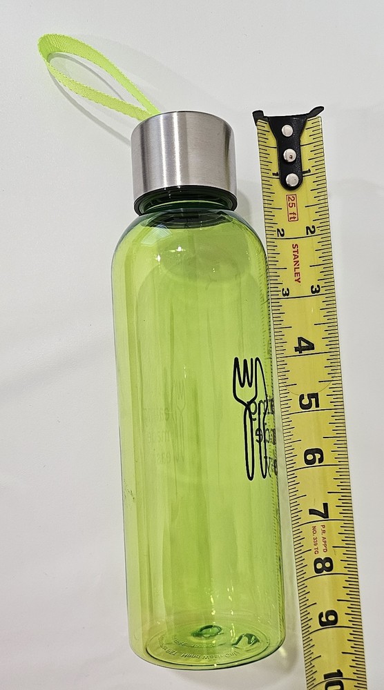 New Water Bottle Green Screw Lid 20 oz