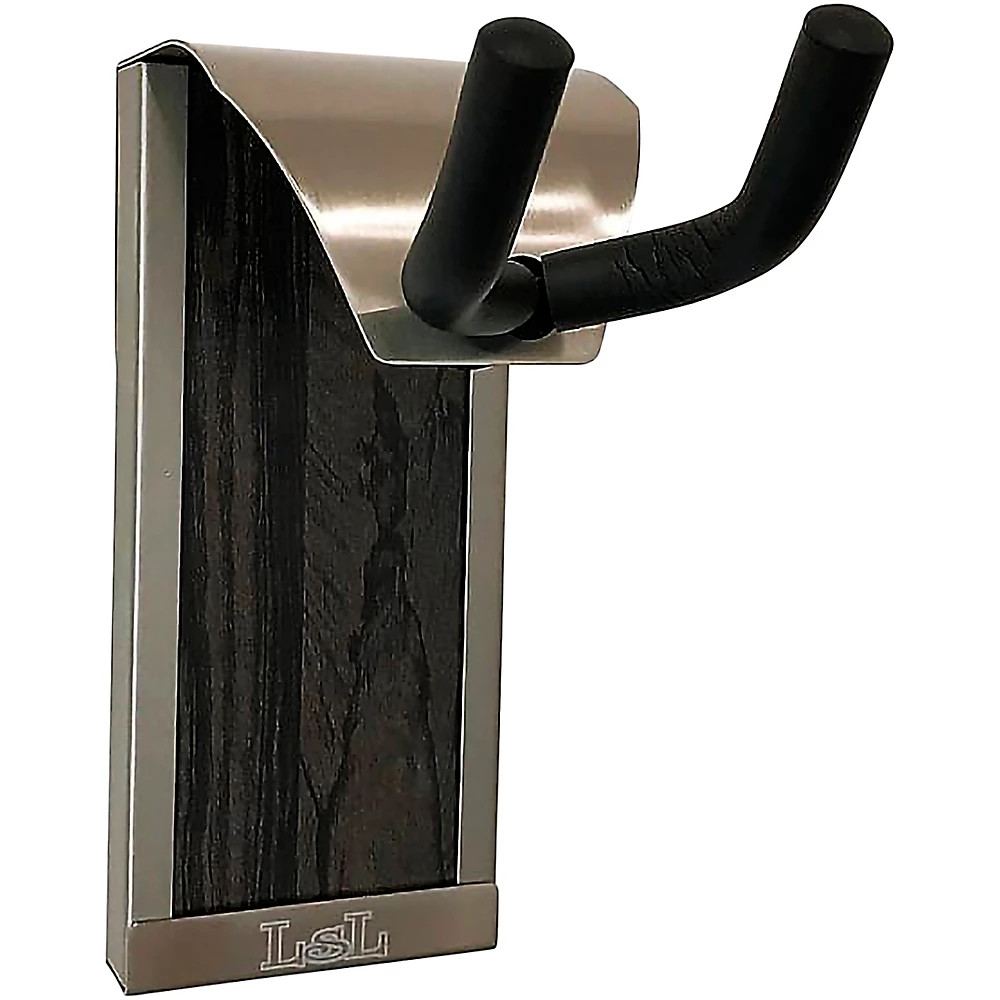 LsL Instruments Arc Guitar Hanger - Silver-Weathered Acacia LN