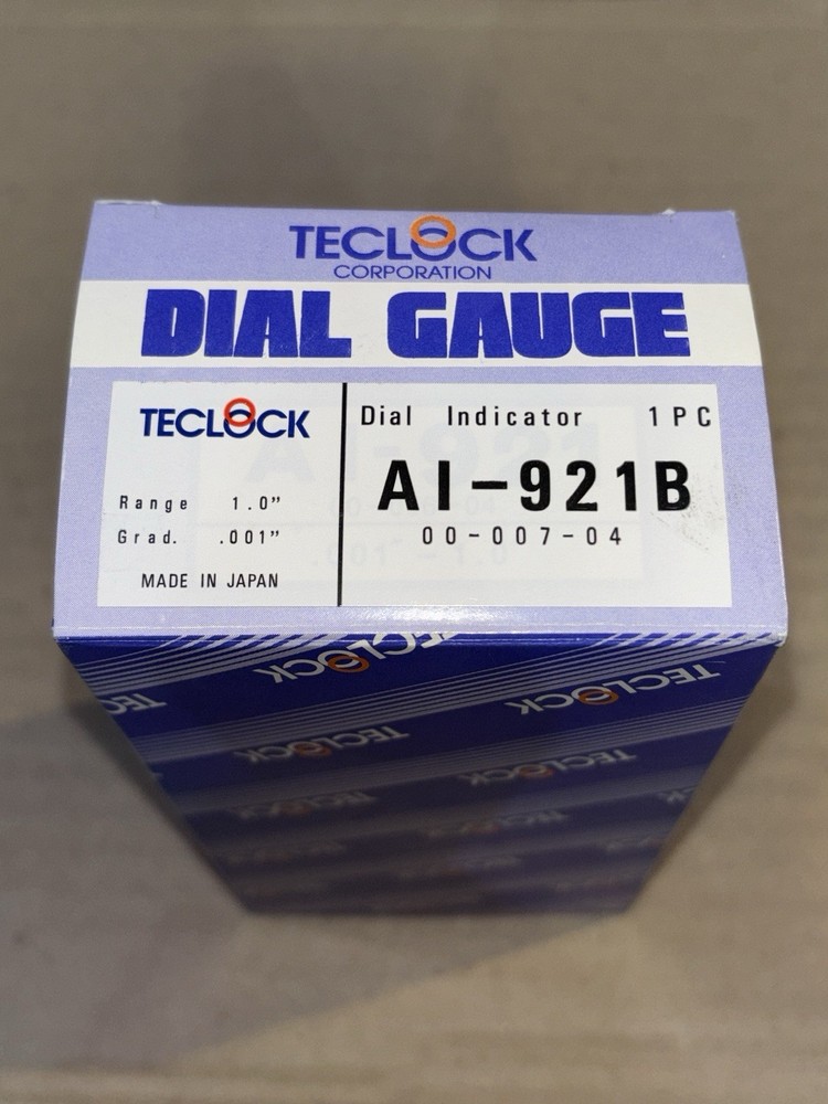 Teclock AI-921B 0-1" 0-100 2" Dial BF Precision AGD Dial Indicator Shock Proof