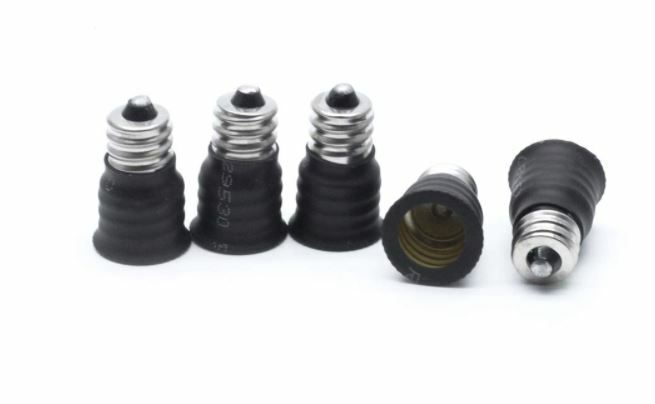 10pcs E12 TO E14 BASE LED BULB LAMP LIGHT SCREW HOLDER ADAPTER SOCKET CONVERTER