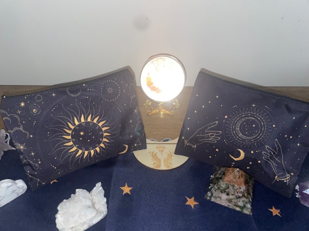 tarot and crystal bag clutches