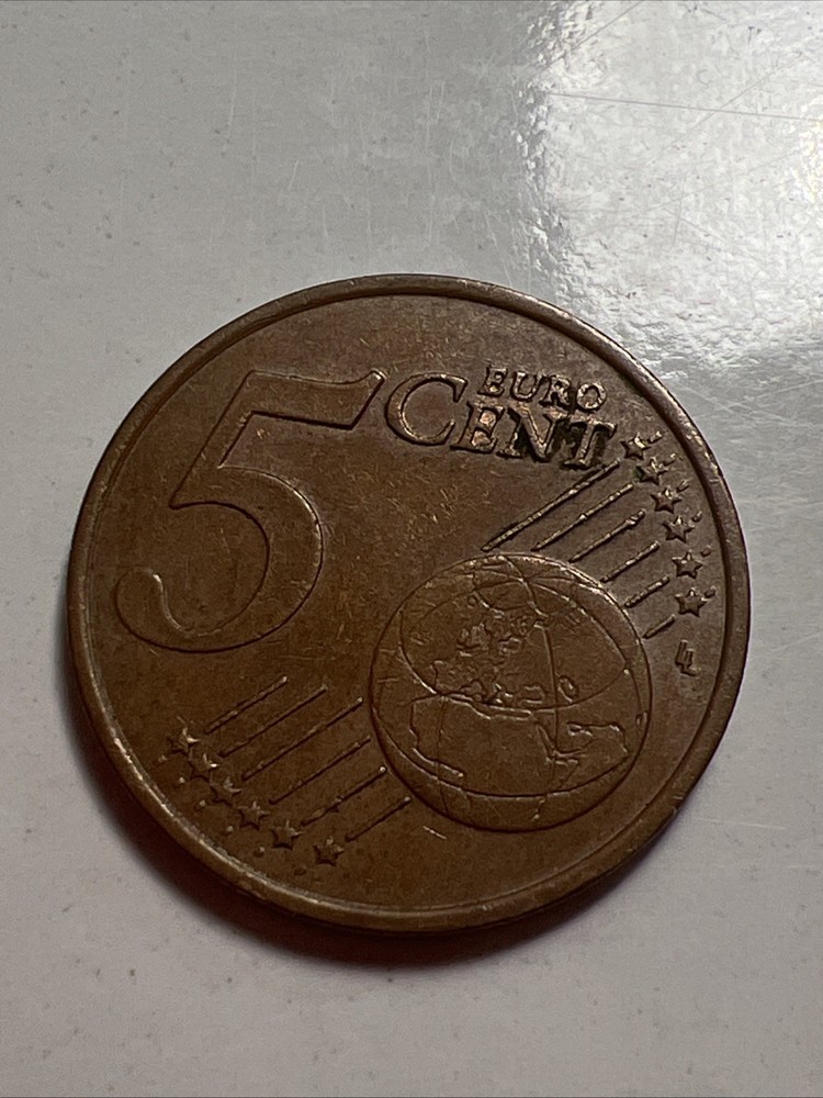 Rare 5 Cent Pre Euro 1999 Coin