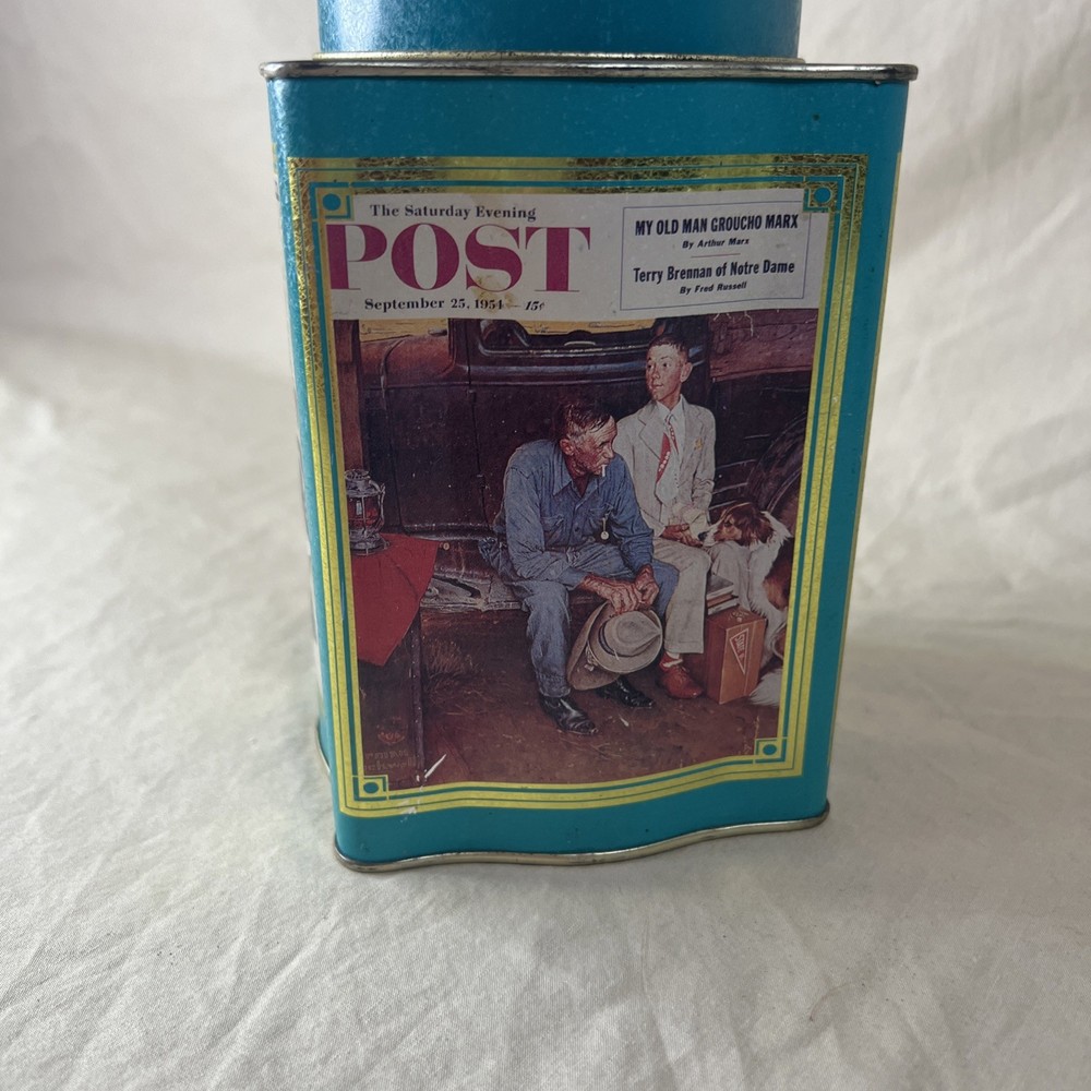 VTG The Saturday Evening Post Tin Can