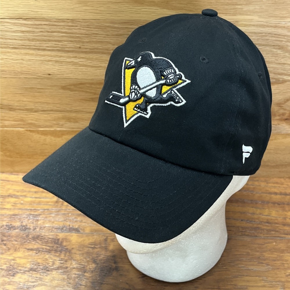 Pittsburgh Penguins Hat Fanatics Adjustable Strapback Embroidered Logo NHL Cap
