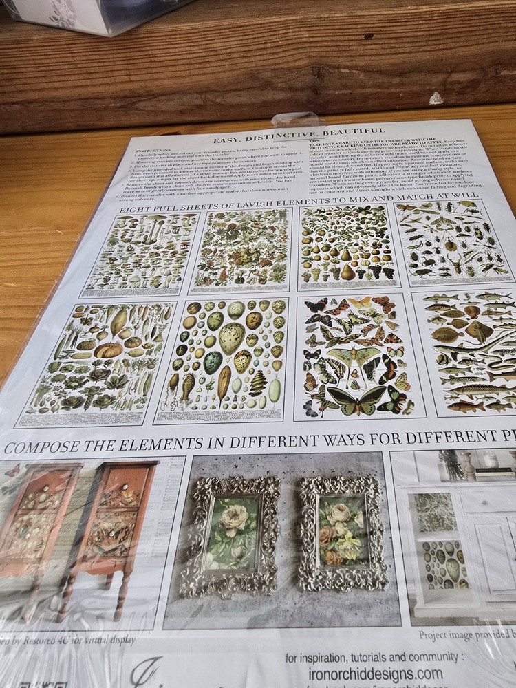 Iron Orchid Designs Transfer Millotts Pages 12x16 Sheets