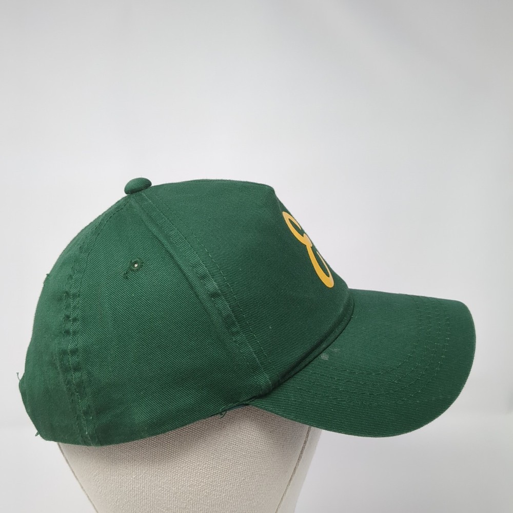 Letter E Snapback Hat Green Youth One Size Adjustable Solid Outdoor
