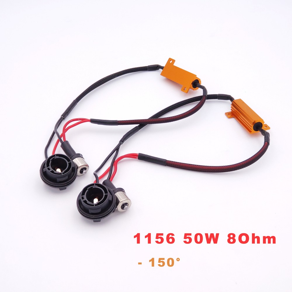 2x 1156 150°  Bau15s Load Resistor Decoder Wire Adapter LED Turn Signals Light