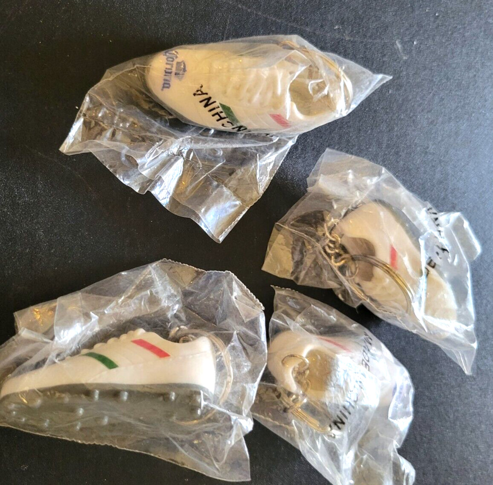 4 CORONA BEER MINI SNEAKER CLEAT KEYCHAINS NIP 🍺🍺🍺🍺🍺🍺- U