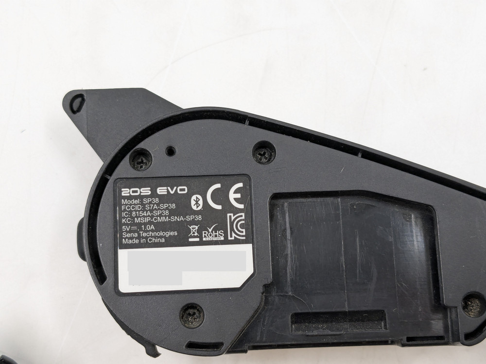 Sena 20S Evo Single Pack Motorcycle Communications System SP38