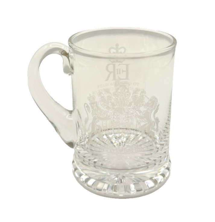Stuart Crystal Commemorative Silver Jubilee 1952-1977 Engraved Mug