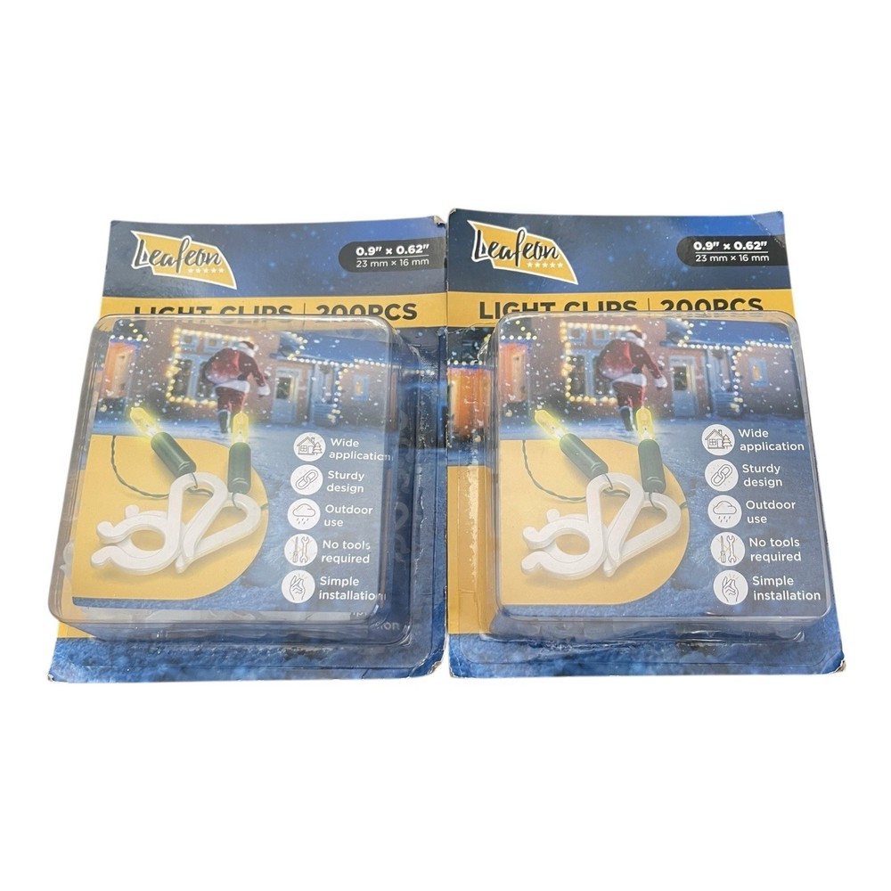 Leafeon Christmas Light Clips 200 X 2 Pack